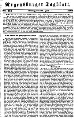 Regensburger Tagblatt Montag 24. Juni 1861