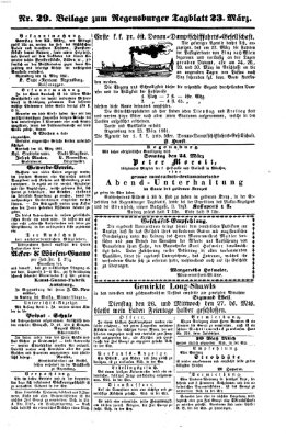 Regensburger Tagblatt Samstag 23. März 1861