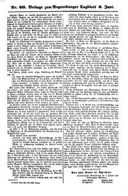 Regensburger Tagblatt Donnerstag 6. Juni 1861