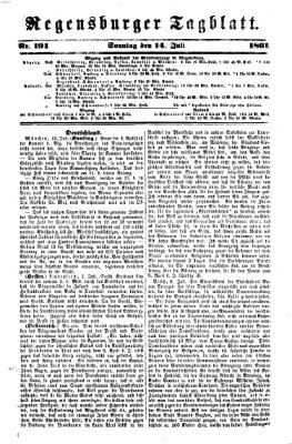Regensburger Tagblatt Sonntag 14. Juli 1861