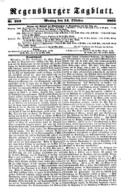 Regensburger Tagblatt Montag 14. Oktober 1861