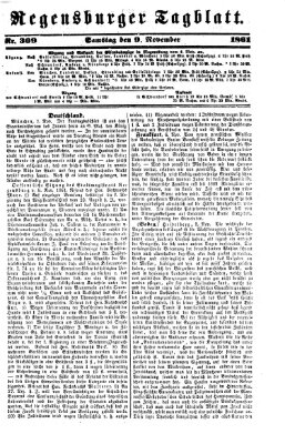 Regensburger Tagblatt Samstag 9. November 1861
