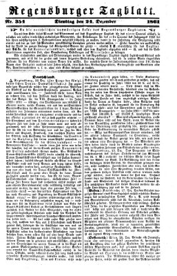 Regensburger Tagblatt Dienstag 24. Dezember 1861