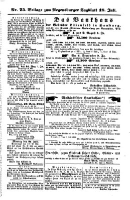 Regensburger Tagblatt Donnerstag 18. Juli 1861