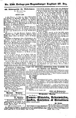 Regensburger Tagblatt Dienstag 17. Dezember 1861
