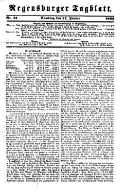 Regensburger Tagblatt Samstag 11. Januar 1862