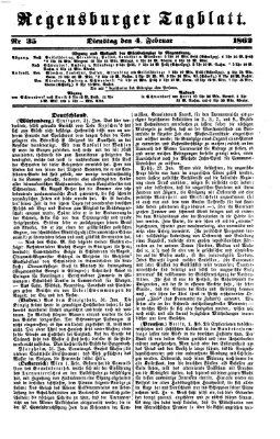 Regensburger Tagblatt Dienstag 4. Februar 1862