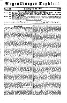 Regensburger Tagblatt Sonntag 25. Mai 1862