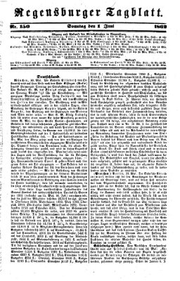 Regensburger Tagblatt Sonntag 1. Juni 1862