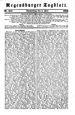 Regensburger Tagblatt Donnerstag 5. Juni 1862