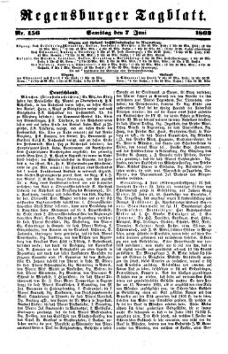 Regensburger Tagblatt Samstag 7. Juni 1862