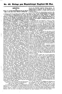 Regensburger Tagblatt Donnerstag 22. Mai 1862