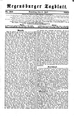 Regensburger Tagblatt Samstag 5. Juli 1862