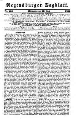 Regensburger Tagblatt Mittwoch 23. Juli 1862
