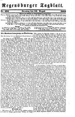Regensburger Tagblatt Sonntag 24. August 1862