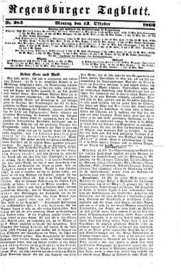 Regensburger Tagblatt Montag 13. Oktober 1862