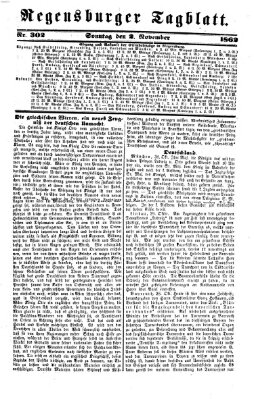 Regensburger Tagblatt Sonntag 2. November 1862