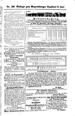 Regensburger Tagblatt Dienstag 8. Juli 1862