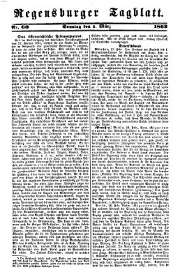 Regensburger Tagblatt Sonntag 1. März 1863