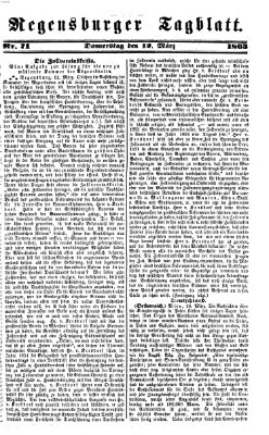 Regensburger Tagblatt Donnerstag 12. März 1863