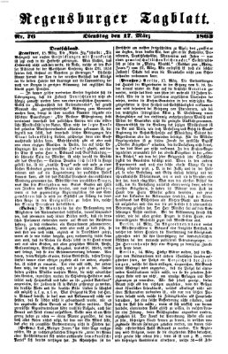 Regensburger Tagblatt Dienstag 17. März 1863