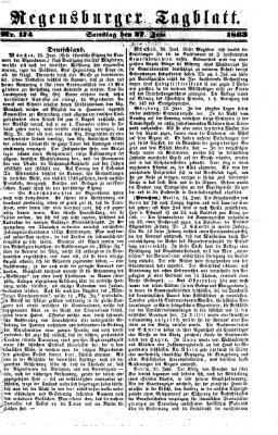 Regensburger Tagblatt Samstag 27. Juni 1863