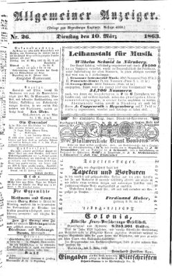 Regensburger Tagblatt Dienstag 10. März 1863