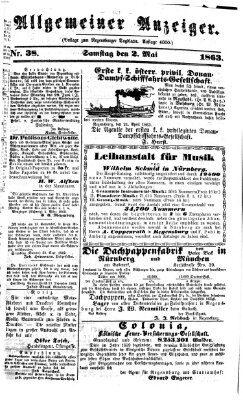 Regensburger Tagblatt Samstag 2. Mai 1863