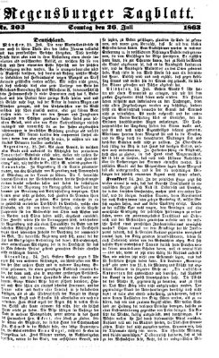 Regensburger Tagblatt Sonntag 26. Juli 1863