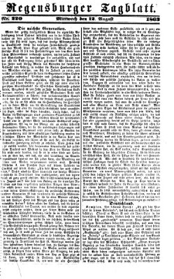 Regensburger Tagblatt Mittwoch 12. August 1863