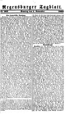 Regensburger Tagblatt Sonntag 1. November 1863