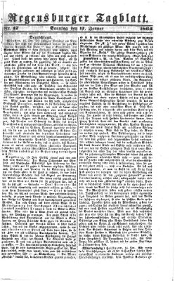 Regensburger Tagblatt Sonntag 17. Januar 1864