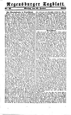 Regensburger Tagblatt Montag 18. Januar 1864