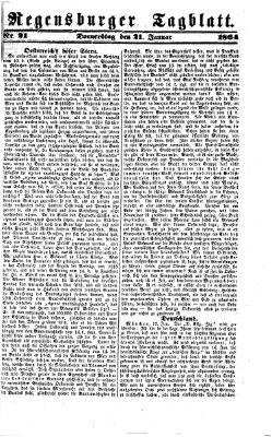 Regensburger Tagblatt Donnerstag 21. Januar 1864