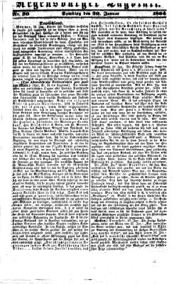 Regensburger Tagblatt Samstag 30. Januar 1864