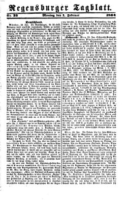 Regensburger Tagblatt Montag 1. Februar 1864