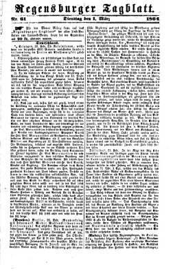 Regensburger Tagblatt Dienstag 1. März 1864