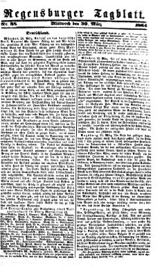 Regensburger Tagblatt Mittwoch 30. März 1864