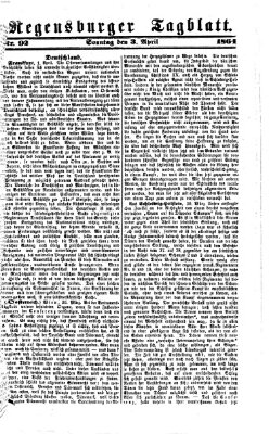 Regensburger Tagblatt Sonntag 3. April 1864