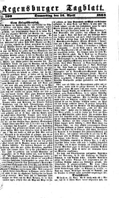 Regensburger Tagblatt Donnerstag 14. April 1864
