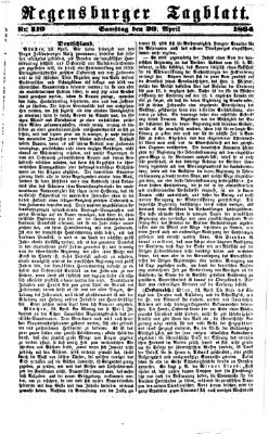 Regensburger Tagblatt Samstag 30. April 1864