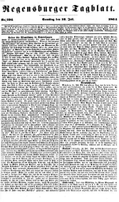 Regensburger Tagblatt Samstag 16. Juli 1864