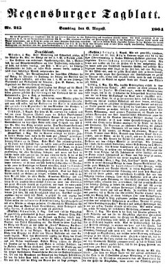 Regensburger Tagblatt Samstag 6. August 1864
