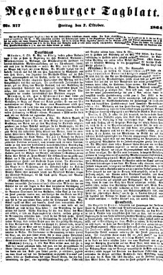 Regensburger Tagblatt Freitag 7. Oktober 1864