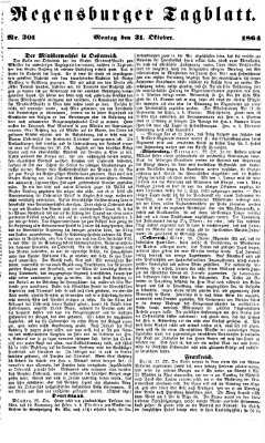 Regensburger Tagblatt Montag 31. Oktober 1864