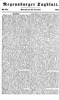 Regensburger Tagblatt Mittwoch 23. November 1864