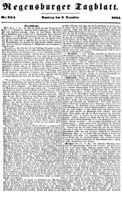 Regensburger Tagblatt Samstag 3. Dezember 1864