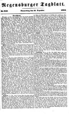 Regensburger Tagblatt Donnerstag 15. Dezember 1864