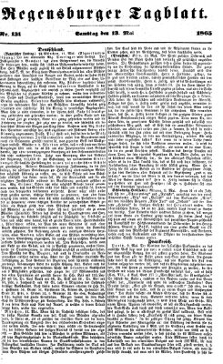 Regensburger Tagblatt Samstag 13. Mai 1865