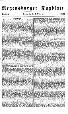 Regensburger Tagblatt Donnerstag 5. Oktober 1865